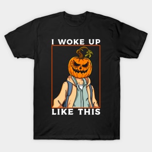 Funny Pumpkin Meme Graphic Men Kids Women Halloween T-Shirt